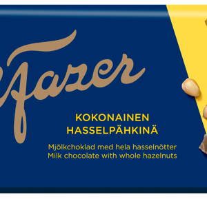 Piimašokolaad KARL FAZER 200g tervete metsapähklitega