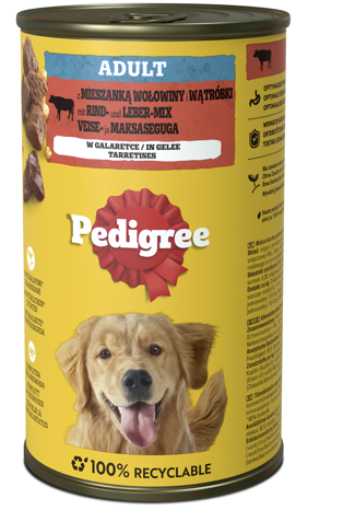 Koeratoit PEDIGREE konserv täiskasvanud koertele loomalihaga 1,2kg
