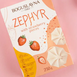 Sefiir BOGUSLAVNA, maasikatükkidega, 230g