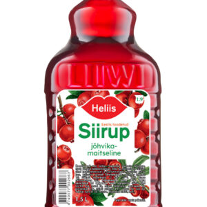 HELIIS Jõhvikamaitseline siirup 1,5 l