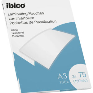 Lamineerimistaskud Ibico A3 75M. Gloss/100