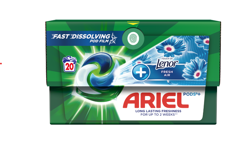 Geelkapslid ARIEL Fresh Air 20tk