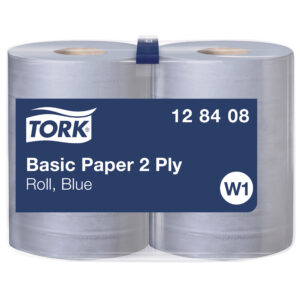 Tööstuslik rullpaber Tork Universal 320 W1, 36,9cmx340m, 2-kih, sinine, 128408