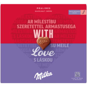Piimašokolaadikommid MILKA, sarapuupähklitäidisega 110g