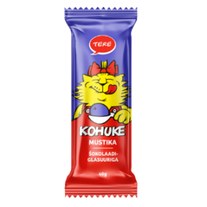 Kohuke TERE mustika, šokolaadiglasuuriga  40 g