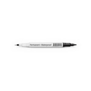 Marker permanentne Forpus kahe otsaga (0.6mm/1.0mm), must
