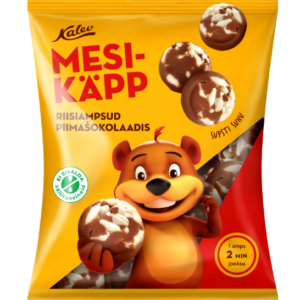Riisiampsud KALEV Mesikäpp piimašokolaadis, 140g