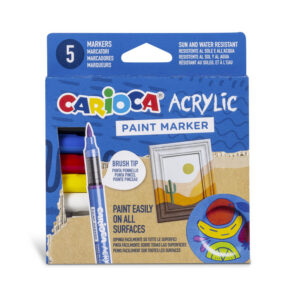 Värvimisrull valge CARIOCA 200×30 cm + 8 pliiatsit