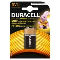 Patarei Duracell 9V, 6LR61, 1 tk/pk korona