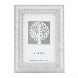 Pildiraam SAVEX 21x29,7cm, plast, valge ornamendiga