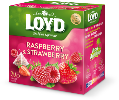 Tee LOYD vaarika- ja maasikamaitseline 20 x 2g