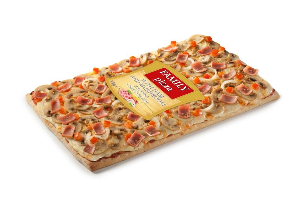 Pitsa FAMILY singi ja seentega, külmutatud, 1kg