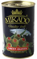 MIKADO Täidetud oliivid, lõhe täidisega, 314 ml/ 280 g/ 90 g