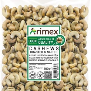 India pähklid ARIMEX röstitud, soolane, 500 g