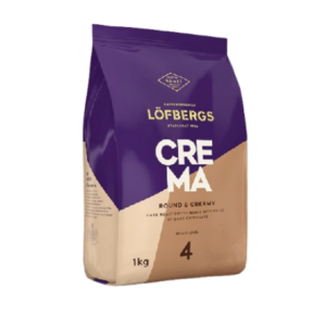 Kohvioad LÖFBERGS, Crema, 1 kg, Araabika ja Robusta, röstimisaste 4