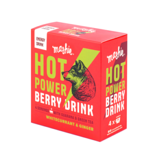 Energiline valge sõstra ja ingveri püree MASHIE HOT POWER, 4 tk.