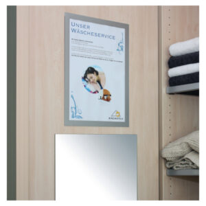 Iseliimuv infohoidja magnetkinnitusega DURABLE DURAFRAME A4, hõbehall, 2tk - Image 1