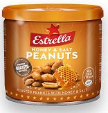 ESTRELLA Röstitud maapähklid meega, 140g