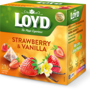 Tee LOYD maasika- ja vaniljemaitseline 20 x 2 g