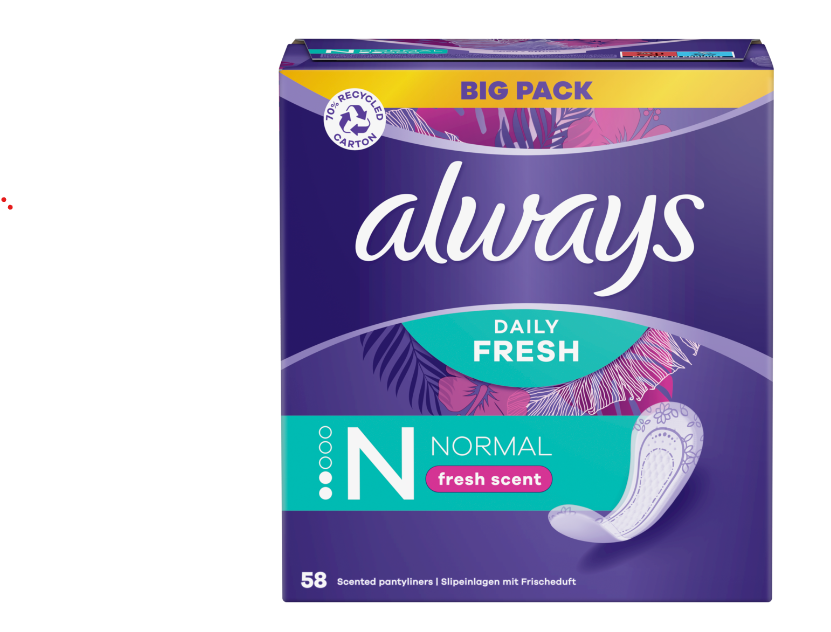 Always pesukaitsmed Normal Deo 58tk