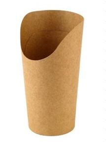 Friikartuli korv KRAFT, papp, D 6 cm, H 13,5 cm, 50 tk