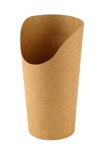 Friikartuli korv KRAFT, papp, D 6 cm, H 13,5 cm, 50 tk