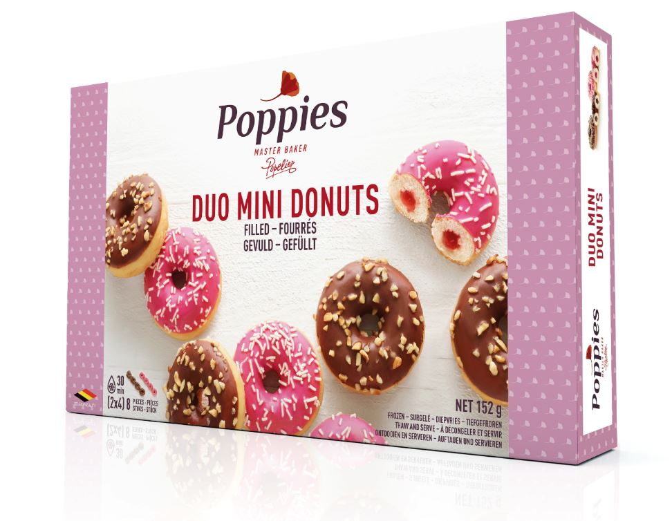 Mini sõõrikud Duo, POPPIES, külmutatud, 152 g