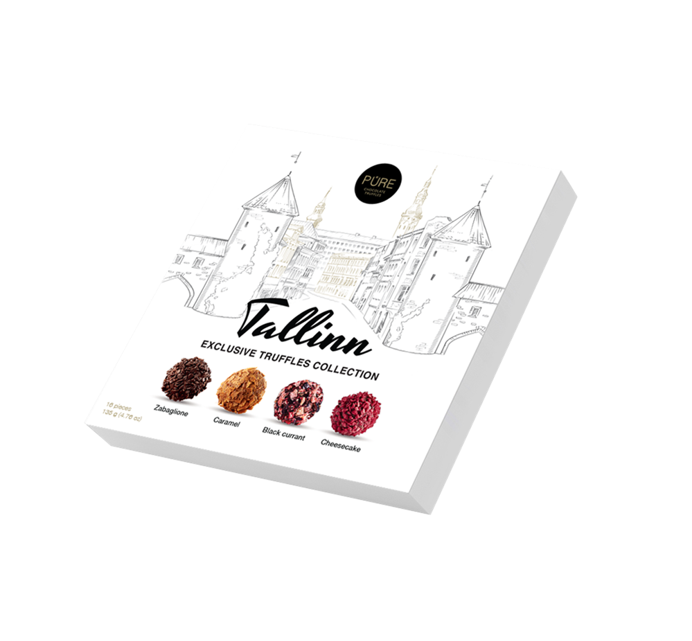 Šokolaaditrühvlid PURE TALLINN 16tk, 135g