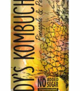 Karastusjook RUDY'S, Kombucha, Pineapple & Peach, 330ml, purk