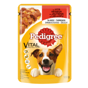 Koeraeine PEDIGREE täiskasvanud koertele loomalihaga tarrendis, 100 g