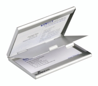 Visiitkaardihoidja Durable Duo 2x10-le metallhõbe