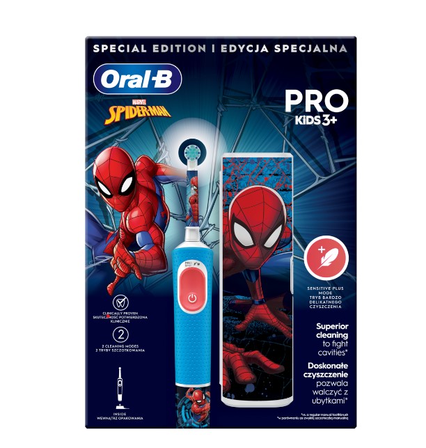 El. hambahari Oral-B Vitality PRO Kids Spiderman +reisiümbris