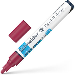 Akrüülmarker SCHNEIDER Paint-it 320, 4mm, bordoo - Image 1