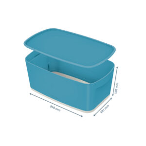 Hoiukast kaanega Leitz MyBox S-suurus, 318x128x191 mm, sinine