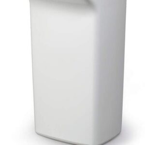 Prügikast DURABIN® 40L, valge, ristkülikukujuline (kaas eraldi ostetav)