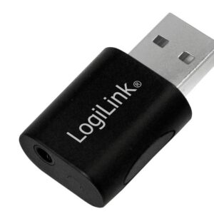 Logilink UA0299 USB 2.0 Adapter Audio USB-A/M kuni 3,5 mm 4-Pin/F must