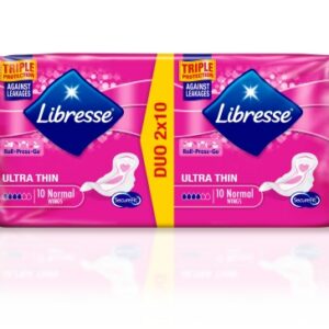 LIBRESSE Hügieeniside Invisible Normal Wing Duopakk  3mm, 20tk