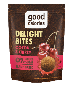 Pralinee ampsud  GOOD CALORIES kakao ja kirsiga, 45g