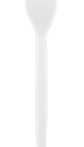 Kahvlid SUPERIOR, plastik, valge, korduvkasutatav, 17cm, 50 tk