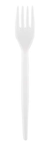 Kahvlid SUPERIOR, plastik, valge, korduvkasutatav, 17cm, 50 tk