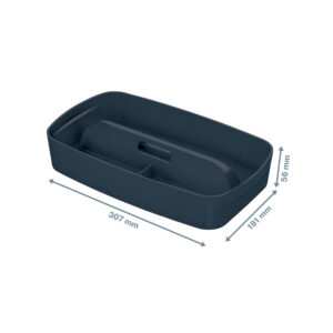 Kirjatarvete aluse sisu hoiukastile Leitz MyBox S-suurus kastidele, hall - Image 1