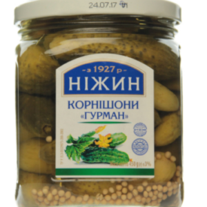 Kornišonid Gourmet NEZHIN 5-7 cm 450 g