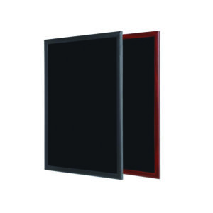Kriiditahvel BI-OFFICE 60x45, must puitraam, must