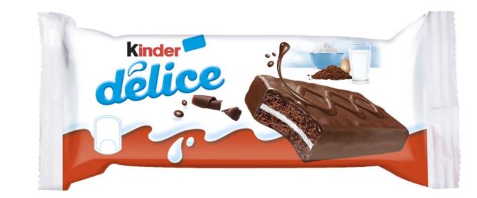 Kakaobatoon KINDER Delice piimakreemitäidisega, 42g