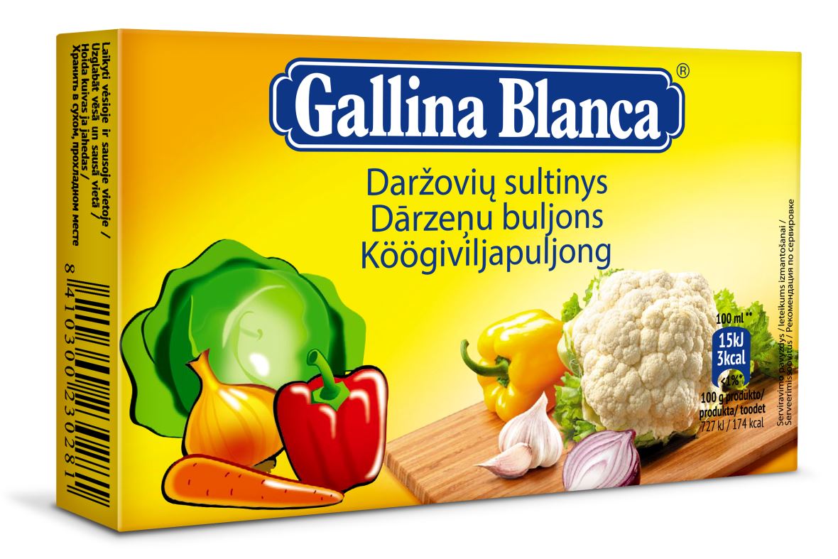 Puljong GALLINA BLANCA köögivilja,  8*10g