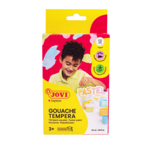 Guaššvärvid JOVI, pastell, 6 tk + pintsel