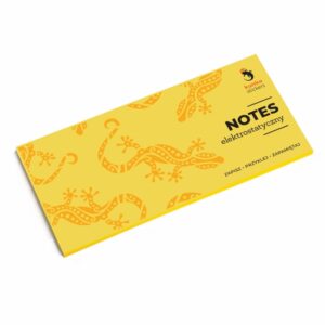 Magnetilised lehed PANTA PLAST, 100 tk, kollast värvi, 16×7,7 cm