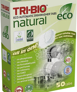 Nõudepesumasina tabletid TRI-BIO , 50tk All in 1