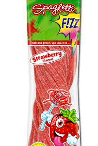 Kummikommid HARIBO Spaghetti, Strawberry sour, 200g