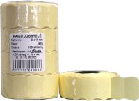 Markeerimislindid 26x12mm, valge/ümar, 5tk